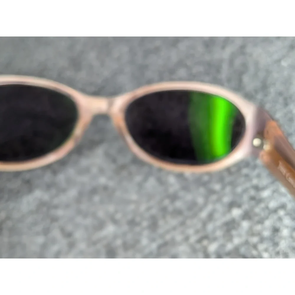 Juicy Couture‎ Kids Size Sunglasses Crown Flowers Black Pink Girls Y2K Vtg